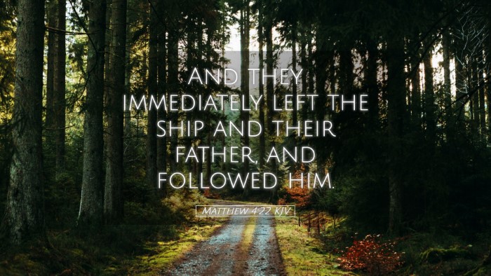 Picture 05 - Matthew 4:22 KJV Desktop Wallpaper - And they immediately left the ship and their - Desktop Bible Verse Wallpaper