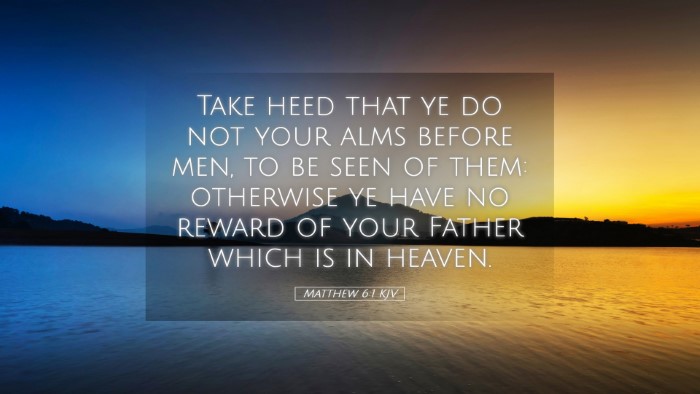 Picture 05 - Matthew 6:1 KJV Desktop Wallpaper - Take heed that ye do not your alms before men, to - Desktop Bible Verse Wallpaper
