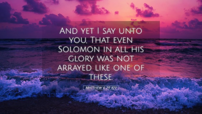 Picture 05 - Matthew 6:29 KJV Desktop Wallpaper - And yet I say unto you, That even Solomon in all - Desktop Bible Verse Wallpaper