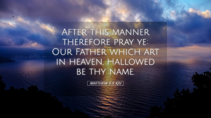 Picture 05 - Matthew 6:9 KJV Desktop Wallpaper - After this manner therefore pray ye: Our Father - Desktop Bible Verse Wallpaper
