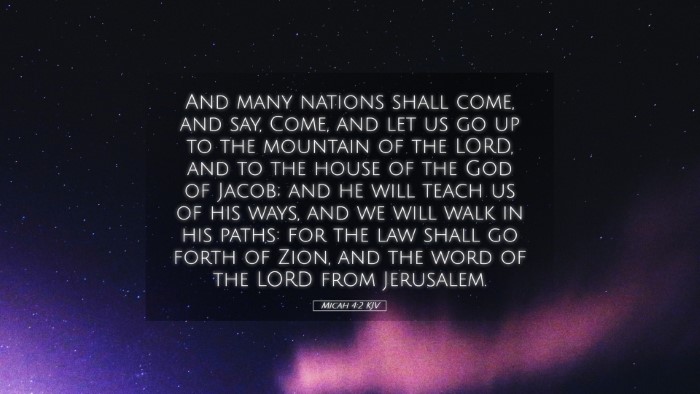Picture 05 - Micah 4:2 KJV Desktop Wallpaper - And many nations shall come, and say, Come, and - Desktop Bible Verse Wallpaper