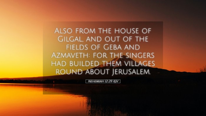 Picture 05 - Nehemiah 12:29 KJV Desktop Wallpaper - Also from the house of Gilgal, and out of the - Desktop Bible Verse Wallpaper