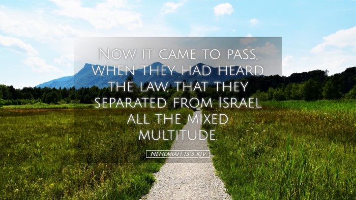 Picture 05 - Nehemiah 13:3 KJV Desktop Wallpaper - Now it came to pass, when they had heard the law, - Desktop Bible Verse Wallpaper