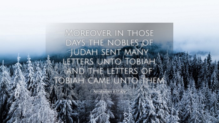 Picture 05 - Nehemiah 6:17 KJV Desktop Wallpaper - Moreover in those days the nobles of Judah sent - Desktop Bible Verse Wallpaper