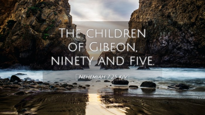 Picture 05 - Nehemiah 7:25 KJV Desktop Wallpaper - The children of Gibeon, ninety and - Desktop Bible Verse Wallpaper