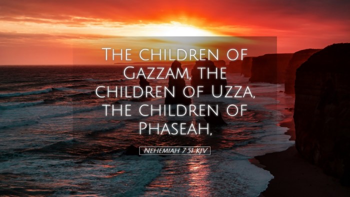 Picture 05 - Nehemiah 7:51 KJV Desktop Wallpaper - The children of Gazzam, the children of Uzza, the - Desktop Bible Verse Wallpaper