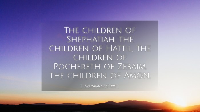 Picture 05 - Nehemiah 7:59 KJV Desktop Wallpaper - The children of Shephatiah, the children of - Desktop Bible Verse Wallpaper