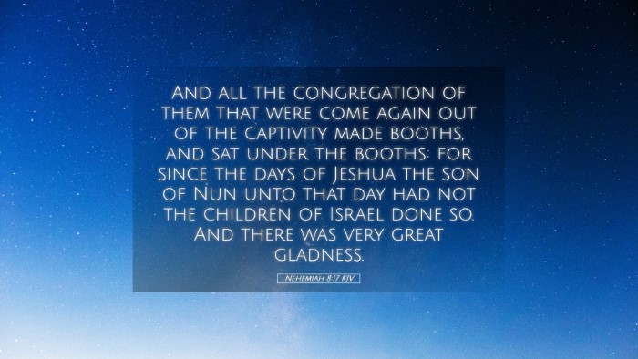 Picture 05 - Nehemiah 8:17 KJV Desktop Wallpaper - And all the congregation of them that were come - Desktop Bible Verse Wallpaper