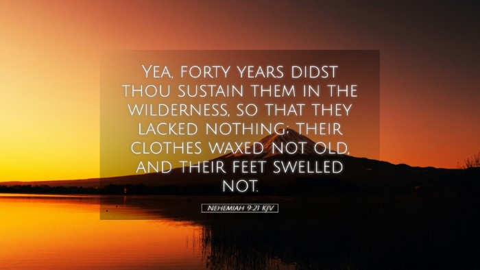 Picture 05 - Nehemiah 9:21 KJV Desktop Wallpaper - Yea, forty years didst thou sustain them in the - Desktop Bible Verse Wallpaper