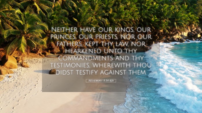Picture 05 - Nehemiah 9:34 KJV Desktop Wallpaper - Neither have our kings, our princes, our priests, - Desktop Bible Verse Wallpaper