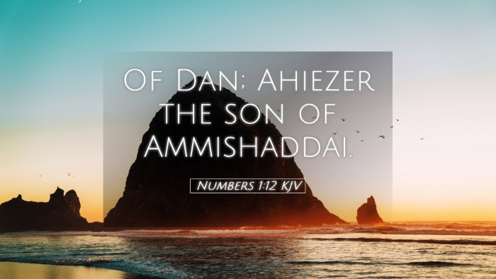 Picture 05 - Numbers 1:12 KJV Desktop Wallpaper - Of Dan; Ahiezer the son of - Desktop Bible Verse Wallpaper