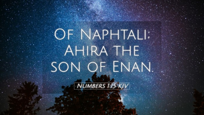 Picture 05 - Numbers 1:15 KJV Desktop Wallpaper - Of Naphtali; Ahira the son of - Desktop Bible Verse Wallpaper