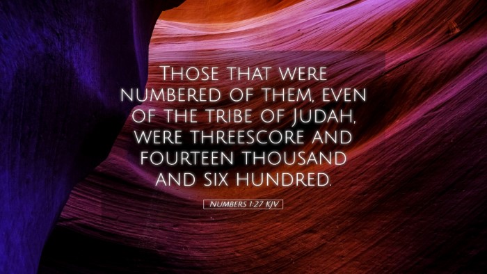 Picture 05 - Numbers 1:27 KJV Desktop Wallpaper - Those that were numbered of them, even of the - Desktop Bible Verse Wallpaper