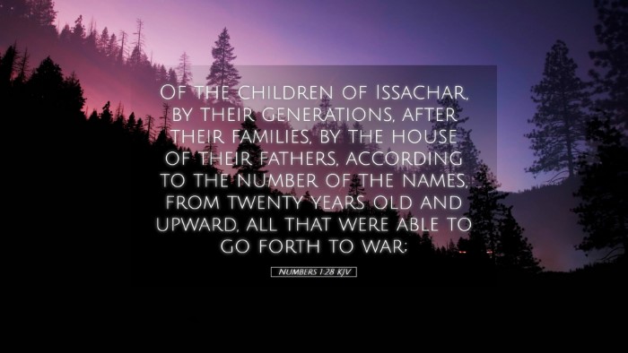 Picture 05 - Numbers 1:28 KJV Desktop Wallpaper - Of the children of Issachar, by their - Desktop Bible Verse Wallpaper