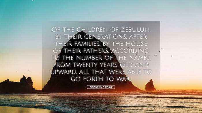Picture 05 - Numbers 1:30 KJV Desktop Wallpaper - Of the children of Zebulun, by their generations, - Desktop Bible Verse Wallpaper