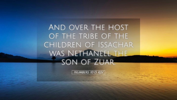 Picture 05 - Numbers 10:15 KJV Desktop Wallpaper - And over the host of the tribe of the children of - Desktop Bible Verse Wallpaper