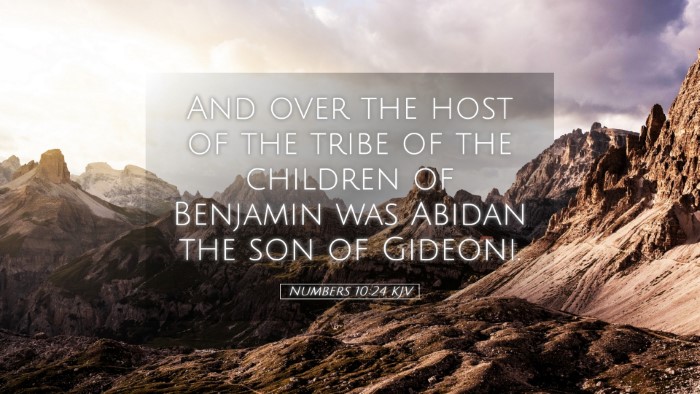 Picture 05 - Numbers 10:24 KJV Desktop Wallpaper - And over the host of the tribe of the children of - Desktop Bible Verse Wallpaper