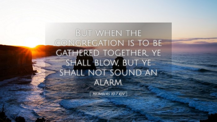 Picture 05 - Numbers 10:7 KJV Desktop Wallpaper - But when the congregation is to be gathered - Desktop Bible Verse Wallpaper