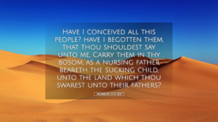 Picture 05 - Numbers 11:12 KJV Desktop Wallpaper - Have I conceived all this people? have I begotten - Desktop Bible Verse Wallpaper