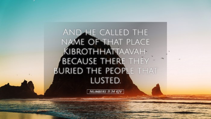 Picture 05 - Numbers 11:34 KJV Desktop Wallpaper - And he called the name of that place - Desktop Bible Verse Wallpaper