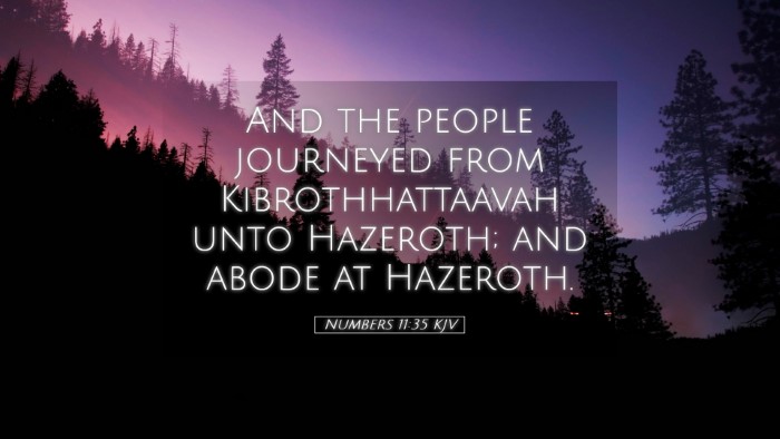 Picture 05 - Numbers 11:35 KJV Desktop Wallpaper - And the people journeyed from Kibrothhattaavah - Desktop Bible Verse Wallpaper