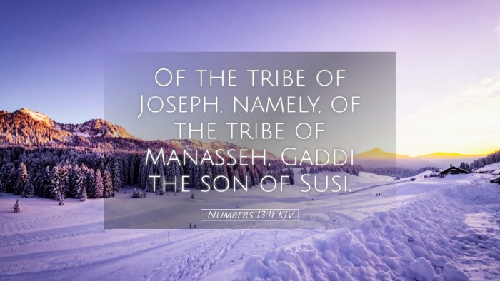 Picture 05 - Numbers 13:11 KJV Desktop Wallpaper - Of the tribe of Joseph, namely, of the tribe of - Desktop Bible Verse Wallpaper