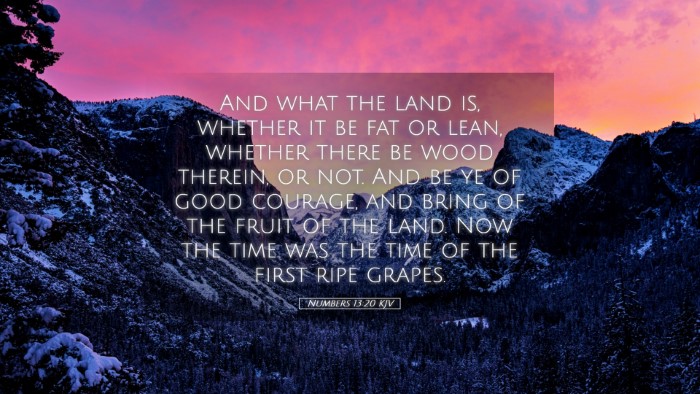 Picture 05 - Numbers 13:20 KJV Desktop Wallpaper - And what the land is, whether it be fat or lean, - Desktop Bible Verse Wallpaper