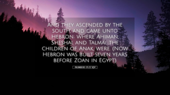 Picture 05 - Numbers 13:22 KJV Desktop Wallpaper - And they ascended by the south, and came unto - Desktop Bible Verse Wallpaper