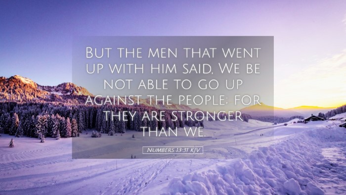 Picture 05 - Numbers 13:31 KJV Desktop Wallpaper - But the men that went up with him said, We be not - Desktop Bible Verse Wallpaper