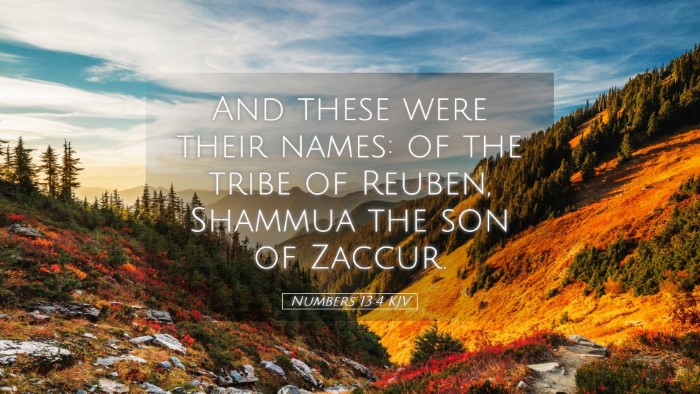 Picture 05 - Numbers 13:4 KJV Desktop Wallpaper - And these were their names: of the tribe of - Desktop Bible Verse Wallpaper
