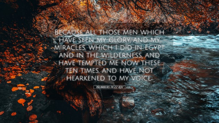 Picture 05 - Numbers 14:22 KJV Desktop Wallpaper - Because all those men which have seen my glory, - Desktop Bible Verse Wallpaper