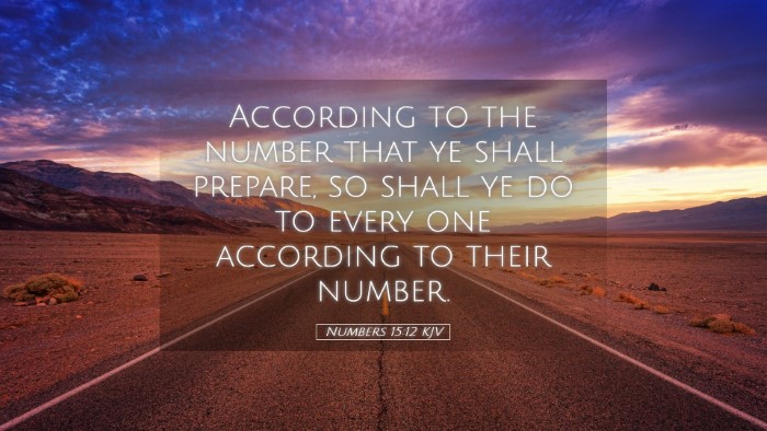 Picture 05 - Numbers 15:12 KJV Desktop Wallpaper - According to the number that ye shall prepare, so - Desktop Bible Verse Wallpaper