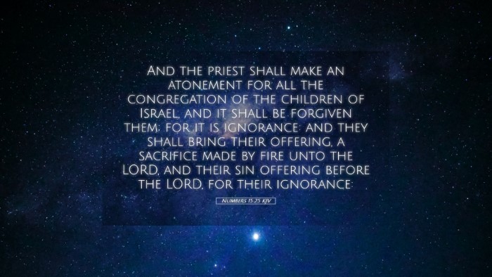 Picture 05 - Numbers 15:25 KJV Desktop Wallpaper - And the priest shall make an atonement for all - Desktop Bible Verse Wallpaper
