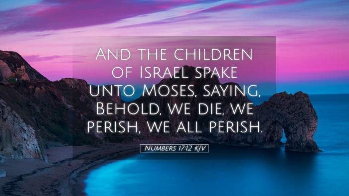 Picture 05 - Numbers 17:12 KJV Desktop Wallpaper - And the children of Israel spake unto Moses, - Desktop Bible Verse Wallpaper