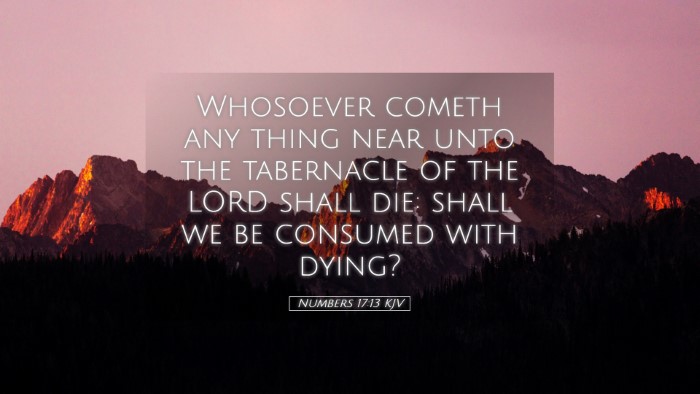 Picture 05 - Numbers 17:13 KJV Desktop Wallpaper - Whosoever cometh any thing near unto the - Desktop Bible Verse Wallpaper