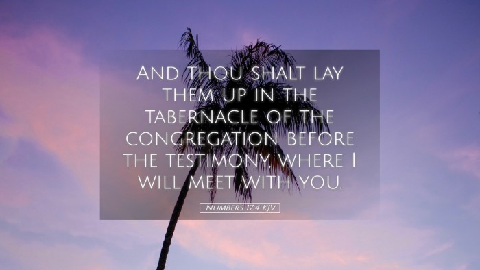 Picture 05 - Numbers 17:4 KJV Desktop Wallpaper - And thou shalt lay them up in the tabernacle of - Desktop Bible Verse Wallpaper