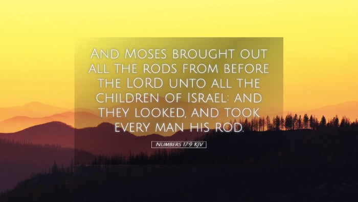 Picture 05 - Numbers 17:9 KJV Desktop Wallpaper - And Moses brought out all the rods from before - Desktop Bible Verse Wallpaper