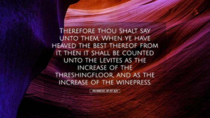 Picture 05 - Numbers 18:30 KJV Desktop Wallpaper - Therefore thou shalt say unto them, When ye have - Desktop Bible Verse Wallpaper