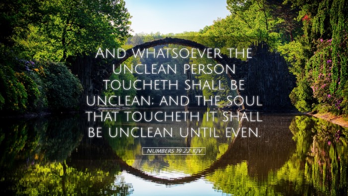 Picture 05 - Numbers 19:22 KJV Desktop Wallpaper - And whatsoever the unclean person toucheth shall - Desktop Bible Verse Wallpaper