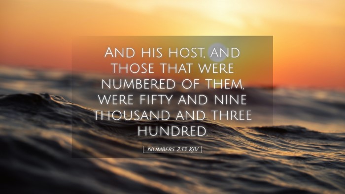 Picture 05 - Numbers 2:13 KJV Desktop Wallpaper - And his host, and those that were numbered of - Desktop Bible Verse Wallpaper
