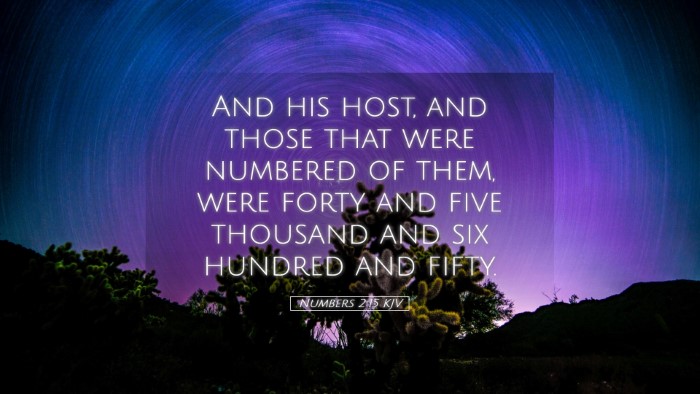Picture 05 - Numbers 2:15 KJV Desktop Wallpaper - And his host, and those that were numbered of - Desktop Bible Verse Wallpaper