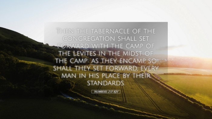 Picture 05 - Numbers 2:17 KJV Desktop Wallpaper - Then the tabernacle of the congregation shall set - Desktop Bible Verse Wallpaper