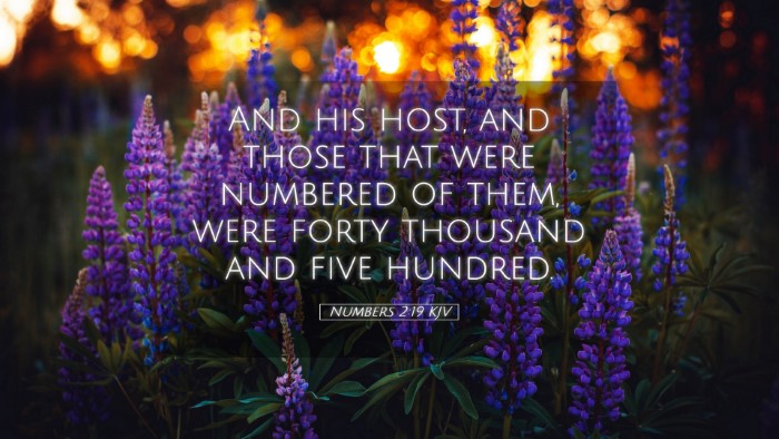 Picture 05 - Numbers 2:19 KJV Desktop Wallpaper - And his host, and those that were numbered of - Desktop Bible Verse Wallpaper
