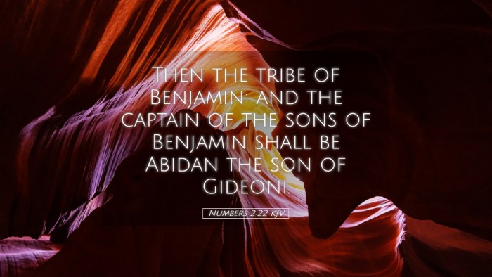 Picture 05 - Numbers 2:22 KJV Desktop Wallpaper - Then the tribe of Benjamin: and the captain of - Desktop Bible Verse Wallpaper