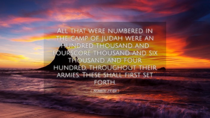 Picture 05 - Numbers 2:9 KJV Desktop Wallpaper - All that were numbered in the camp of Judah were - Desktop Bible Verse Wallpaper