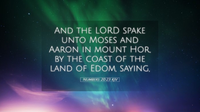 Picture 05 - Numbers 20:23 KJV Desktop Wallpaper - And the LORD spake unto Moses and Aaron in mount - Desktop Bible Verse Wallpaper