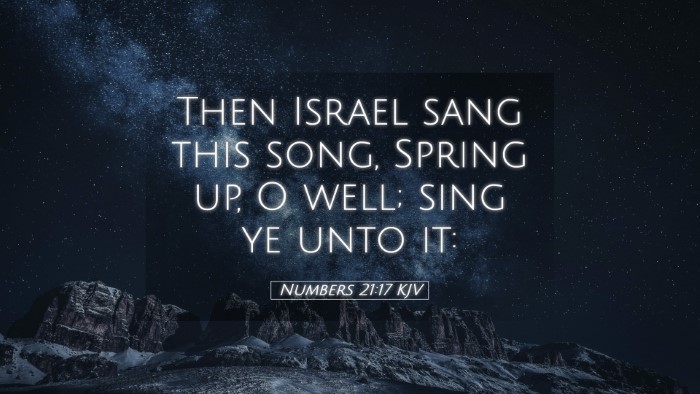 Picture 05 - Numbers 21:17 KJV Desktop Wallpaper - Then Israel sang this song, Spring up, O well; - Desktop Bible Verse Wallpaper