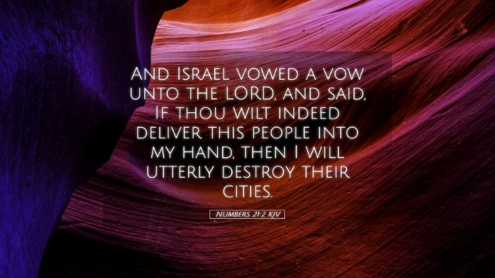 Picture 05 - Numbers 21:2 KJV Desktop Wallpaper - And Israel vowed a vow unto the LORD, and said, - Desktop Bible Verse Wallpaper