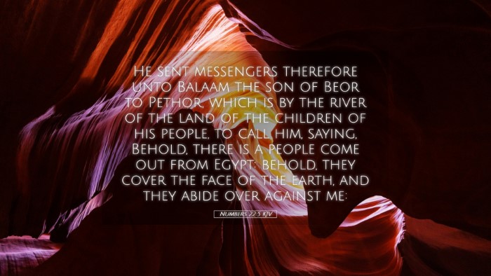 Picture 05 - Numbers 22:5 KJV Desktop Wallpaper - He sent messengers therefore unto Balaam the son - Desktop Bible Verse Wallpaper
