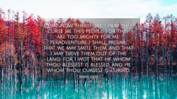 Picture 05 - Numbers 22:6 KJV Desktop Wallpaper - Come now therefore, I pray thee, curse me this - Desktop Bible Verse Wallpaper
